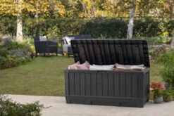 Keter Kentwood Opbergbox - 128x53.6x59 Cm - 350 L - Grafiet -Gardena Winkel 1200x800 107