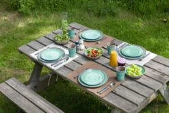 Bo-Camp Servies Halo - 12 Delig Melamine - Aqua 13 Bo-Camp Servies Halo - 12 Delig Melamine - Aqua -Gardena Winkel 1200x800 39