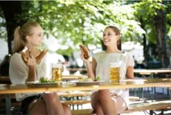 Casaria Tuinset Hout – 2 Banken 1Tafel Inklapbaar - 170x46x75cm -Gardena Winkel 1200x805