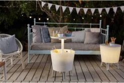 Keter Coolbar Partytafel – Lichtgevend - 49,5x49,5x57cm - Wit -Gardena Winkel 1200x806 1