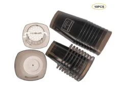 Merkloos Kruidenpot Waterreservoir Verse Kruiden Plantenpot Met Watergeefsysteem Voor Vensterbank Keuken Kruidentuin Binnen Set Van 10 Stuks Zwart -Gardena Winkel 1200x806 2