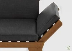 Loungebank Tuin FSC Antraciet – Makkelijk Verstelbaar Lounge Bank Balkon – Tuinbank Lounge Hardhout FSC – Perfecthomeshop -Gardena Winkel 1200x856 1