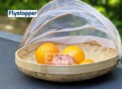 Voedselkap - Vliegenkapjes Bamboe Set 3 Stuks - Flystopper -Gardena Winkel 1200x880 1