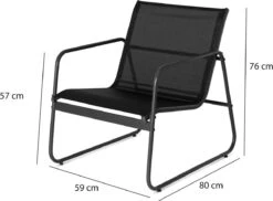 909 Outdoor Tuinset Camilla - 4-delig - Dubbele Zitbank - 2 Stoelen - Tafel - Stalenframe -Gardena Winkel 1200x882