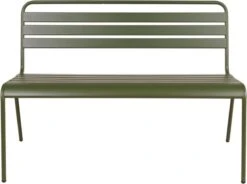 MaximaVida Metalen Tuinbank Max 120 Cm Olijfgroen -Gardena Winkel 1200x895 1