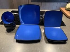 Camping Servies - 12 Delig – 100% Melamine Servies Set – Campingservies – Melamine Servies - Blue Ocean -Gardena Winkel 1200x900 2