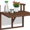Relaxdays Balkontafel Inklapbaar - Klaptafel Balkon - Tafel Reling - Hangtafel Hout -Gardena Winkel 1200x915 3