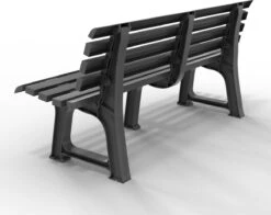 Casaria Tuinbank Orchidea – Kunststof/240kg Belastbaar – Antraciet -Gardena Winkel 1200x950