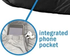 HikeMeister Mummy Slaapzak 1600 Gram - Kamperen - Zwart - Ca. 220 X 80 Cm - Met Binnenzak - Comfortzone: 0-15 Graden - Draagtas -Gardena Winkel 1200x964