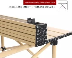 Buxibo - Lichtgewicht Vouwbare Campingtafel - Inklapbaar - Vis/Tuin/Picknick Tafel - Kamperen - Met Opberghoes - Aluminium - Grijs -Gardena Winkel 1200x967 1