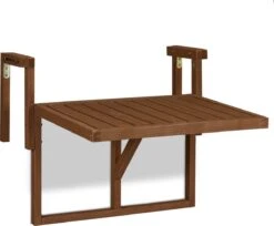 Relaxdays Balkontafel Inklapbaar - Klaptafel Balkon - Tafel Reling - Hangtafel Hout -Gardena Winkel 1200x990 1