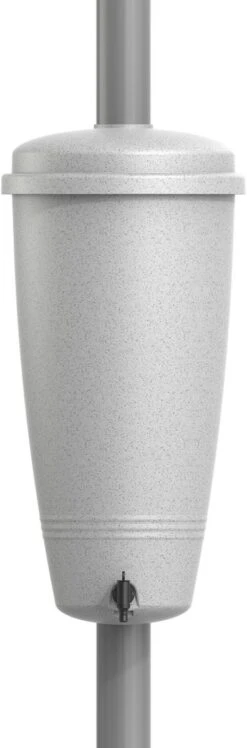 Elho Green Basics Rain Catcher 33 - Regenton Voor Balkonbuiten - Ø 33.5 X H 73.5 Cm - Grijs/Living Concrete -Gardena Winkel 396x1200