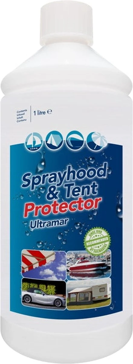 Ultramar - Sprayhood & Tent Protector 1L - Impregneermiddel Voor Bootkap, Tent, Cabriodak - Maakt Waterdicht En Geeft Extra Bescherming 9 Ultramar - Sprayhood & Tent Protector 1L - Impregneermiddel Voor Bootkap, Tent, Cabriodak - Maakt Waterdicht En Geeft Extra Bescherming - Afbeelding 7