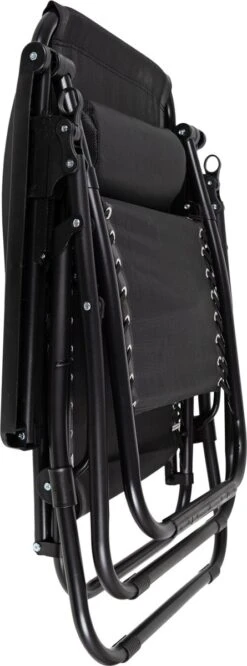 Luxe Ligstoel Met Hoofdsteun & Voetsteun - Verstelbare Rugleuning - Zonnebed Relaxstoel Voor Tuin/Terras/Strand/Balkon/Zwembad/Camping - Inklapbaar - Weerbestendig - Zwart 16 Luxe Ligstoel Met Hoofdsteun & Voetsteun - Verstelbare Rugleuning - Zonnebed Relaxstoel Voor Tuin/Terras/Strand/Balkon/Zwembad/Camping - Inklapbaar - Weerbestendig - Zwart -Gardena Winkel 445x1200