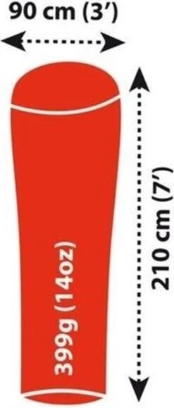 Sea To Summit - Reactor Extreme Thermolite® Mummy Liner - Lakenzak - Extra Verwarmend - Rood -Gardena Winkel 512x1200