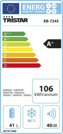Tristar KB-7245 Elektrische Koelbox - 230V - 41 L - Blauw / Zilver -Gardena Winkel 566x1200