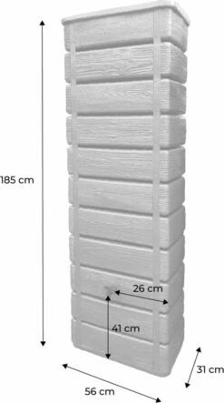 Regenton Muurtank, Grandval 300L, Antraciet Kunststof, Imitatiehout, Met Gootaansluitset Inbegrepen 11 Regenton Muurtank, Grandval 300L, Antraciet Kunststof, Imitatiehout, Met Gootaansluitset Inbegrepen -Gardena Winkel 669x1200