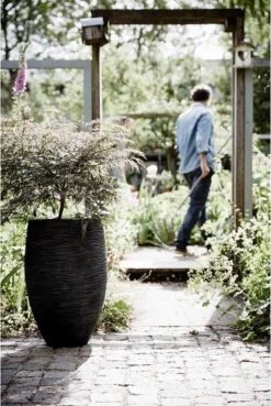 Capi Europe - Vaas Elegant Deluxe Rib NL - 56x84 - Zwart - Voor Binnen En Buiten - KBLR1132 -Gardena Winkel 803x1200 5