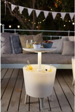 Keter Coolbar Partytafel – Lichtgevend - 49,5x49,5x57cm - Wit -Gardena Winkel 808x1200 1