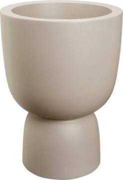 Elho Pure Coupe 41 - Bloempot Voor Binnen & Buiten - Ø 41.3 X H 57.9 Cm - Beige/Balanced Beige -Gardena Winkel 820x1200 5