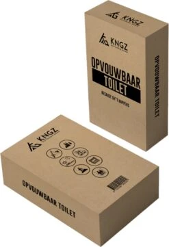 KNGZ Outdoor Gear – Camping Toilet – Nieuw Model – Biologisch Afbreekbare Zakjes – Opvouwbare Camping Toilet Met Deksel – Camping Toilet Hoge Zit – Draagbare WC Emmer Volwassen – Draagbaar Mobiel Potje – Nachtemmer – Opvouwbaar Toilet – Kamperen -Gardena Winkel 821x1200