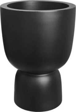Elho Pure Coupe 41 - Bloempot Voor Binnen & Buiten - Ø 41.3 X H 57.9 Cm - Zwart/Zwart -Gardena Winkel 823x1200 3