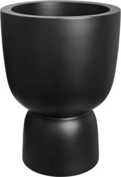 Elho Pure Coupe 41 - Bloempot Voor Binnen & Buiten - Ø 41.3 X H 57.9 Cm - Zwart/Zwart -Gardena Winkel 824x1200 1