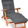 Beautissu Deckchair Kussen 200x50x8 Cm - Ligstoelkussen Antraciet - Matraskussen Voor Hangmatten En Tuin-/terrasstoelen - Flair DC -Gardena Winkel 897x1200