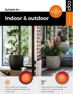 Capi Europe - Bloempot Bol Smooth NL - 35x34 - Zwart - Voor Binnen En Buiten - KBL932 20 Capi Europe - Bloempot Bol Smooth NL - 35x34 - Zwart - Voor Binnen En Buiten - KBL932 -Gardena Winkel 932x1200