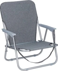 Relaxdays Strandstoel Opvouwbaar - Set Van 2 - Lage Campingstoel - Kampeerstoel Leuning - Grijs -Gardena Winkel 976x1200