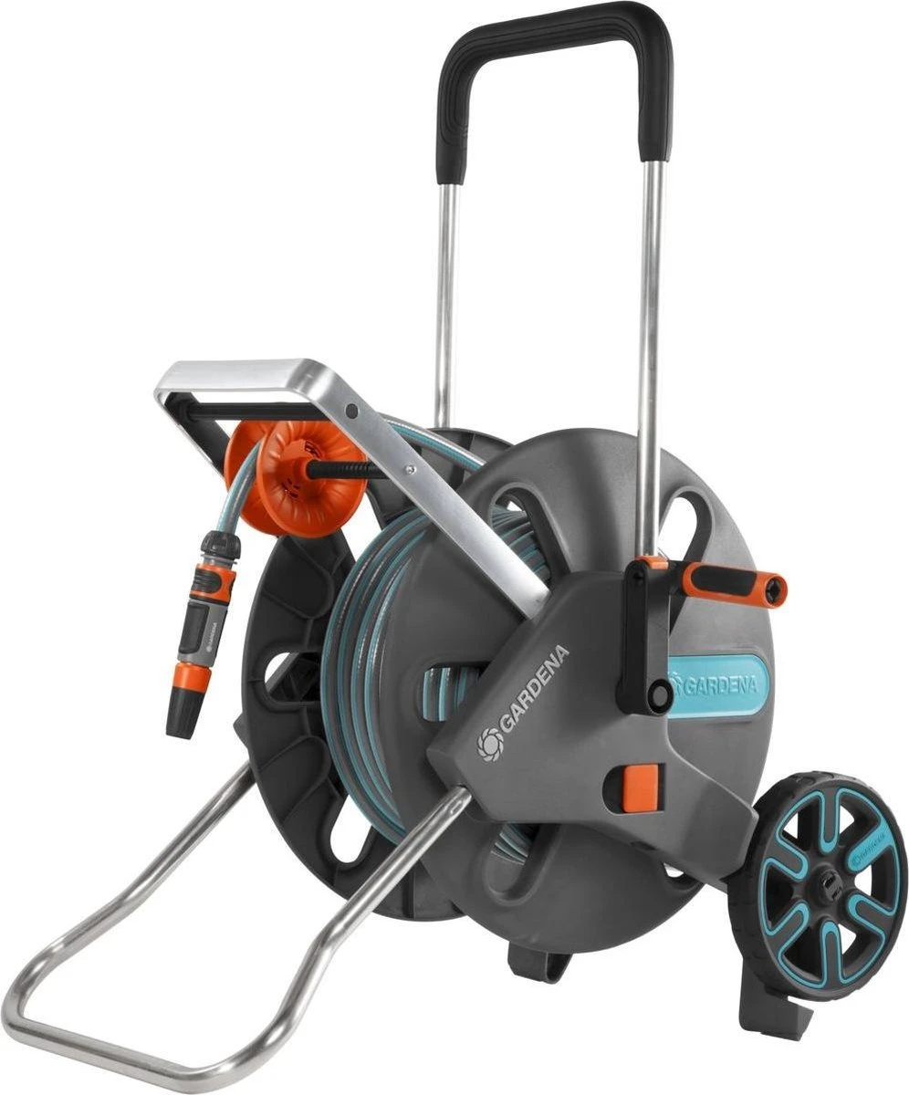 GARDENA - AquaRoll L CleverRoll L Easy Set Slangenwagen - Maximaal 50 Meter - Verstelbare Handgreep 3 GARDENA - AquaRoll L CleverRoll L Easy Set Slangenwagen - Maximaal 50 Meter - Verstelbare Handgreep